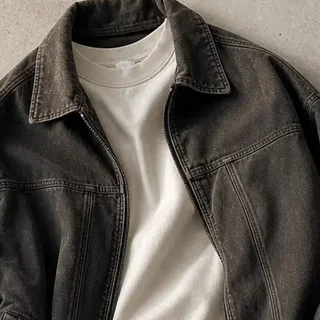 Oversized bomber jacket from the sample lookbook